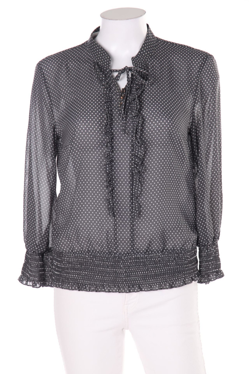 TAIFUN - Bluse mit Pünktchen mit Rüschen - D 36-38