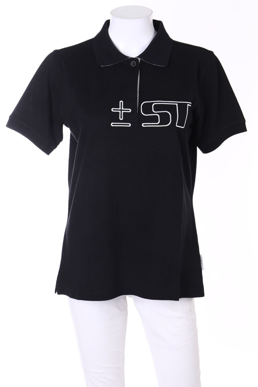STROMER - polo shirt, Cotton-blend with Logo-Stitching - L
