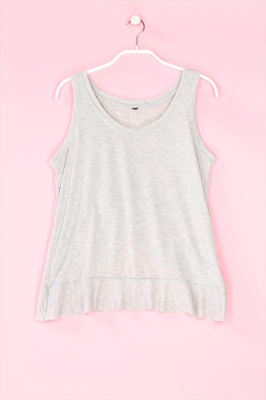 TAKKO - Volants-Top with Deep Back Neckline, Viscose-blend - D 36-38