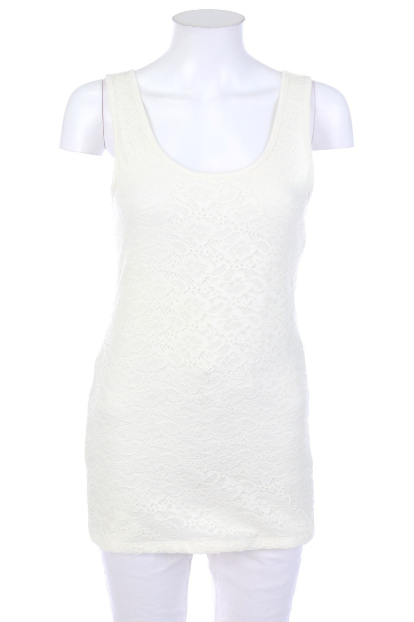 Chicorée - Top, Cotton with Lace - XS