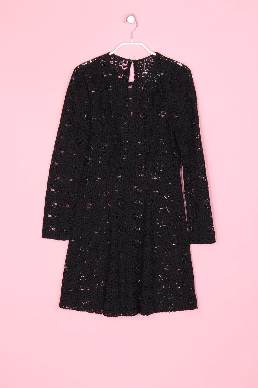 ZARA WOMAN - Kleid aus Spitze aus Spitze mit Rüschen - XS