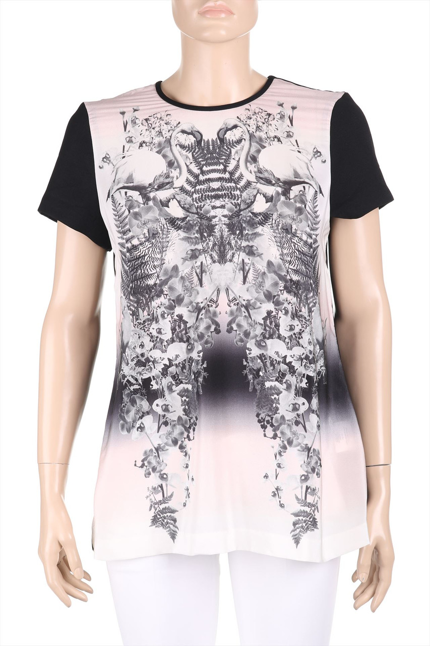 CUE - Shortsleeve-Shirt with Silk - D 36