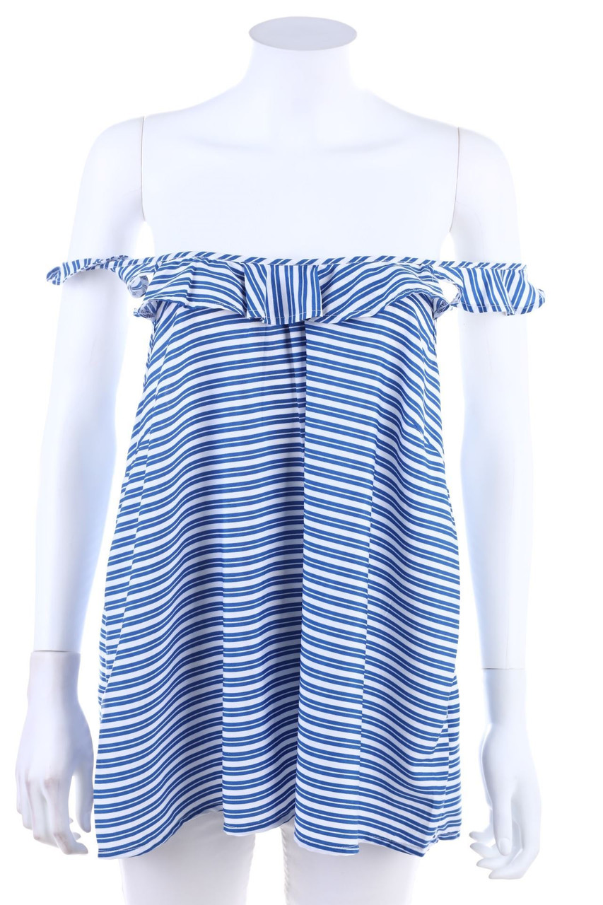 Yessica by C&A - Streifen-Top im Marine-Stil mit Volants - D 42