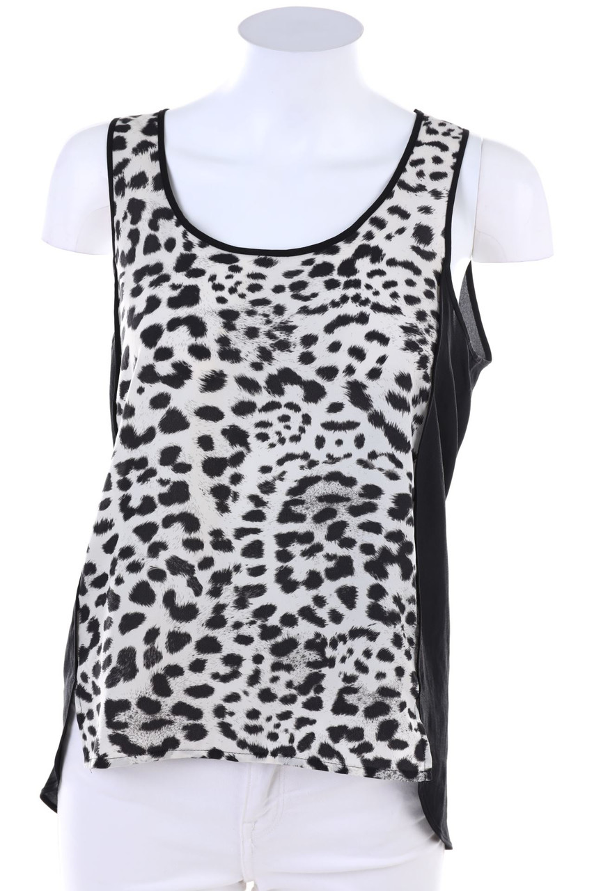 H&M - Vokuhila-Top mit Animal-Print - D 36