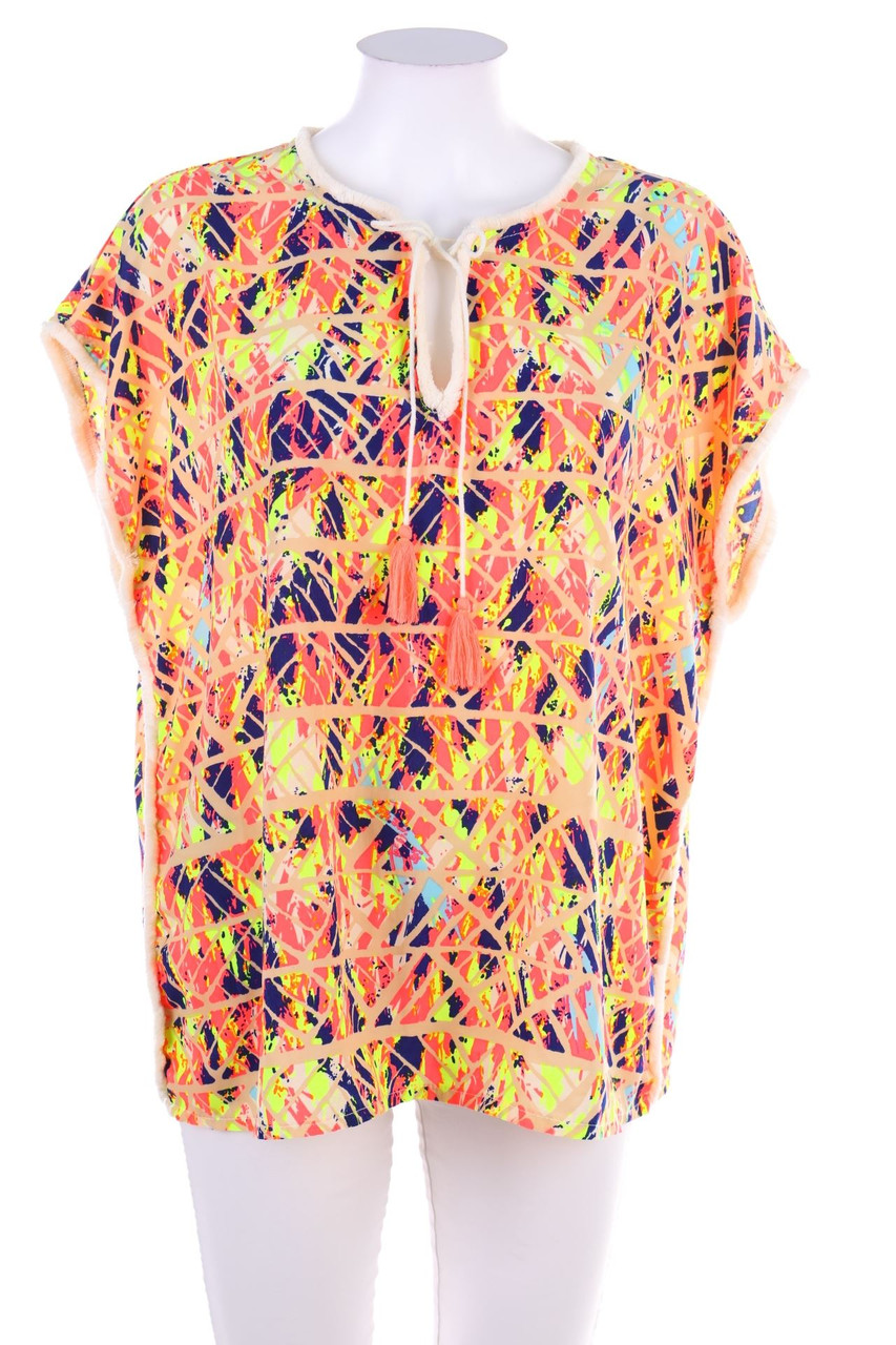 No Label - Shirt with Print with Fringes - S
