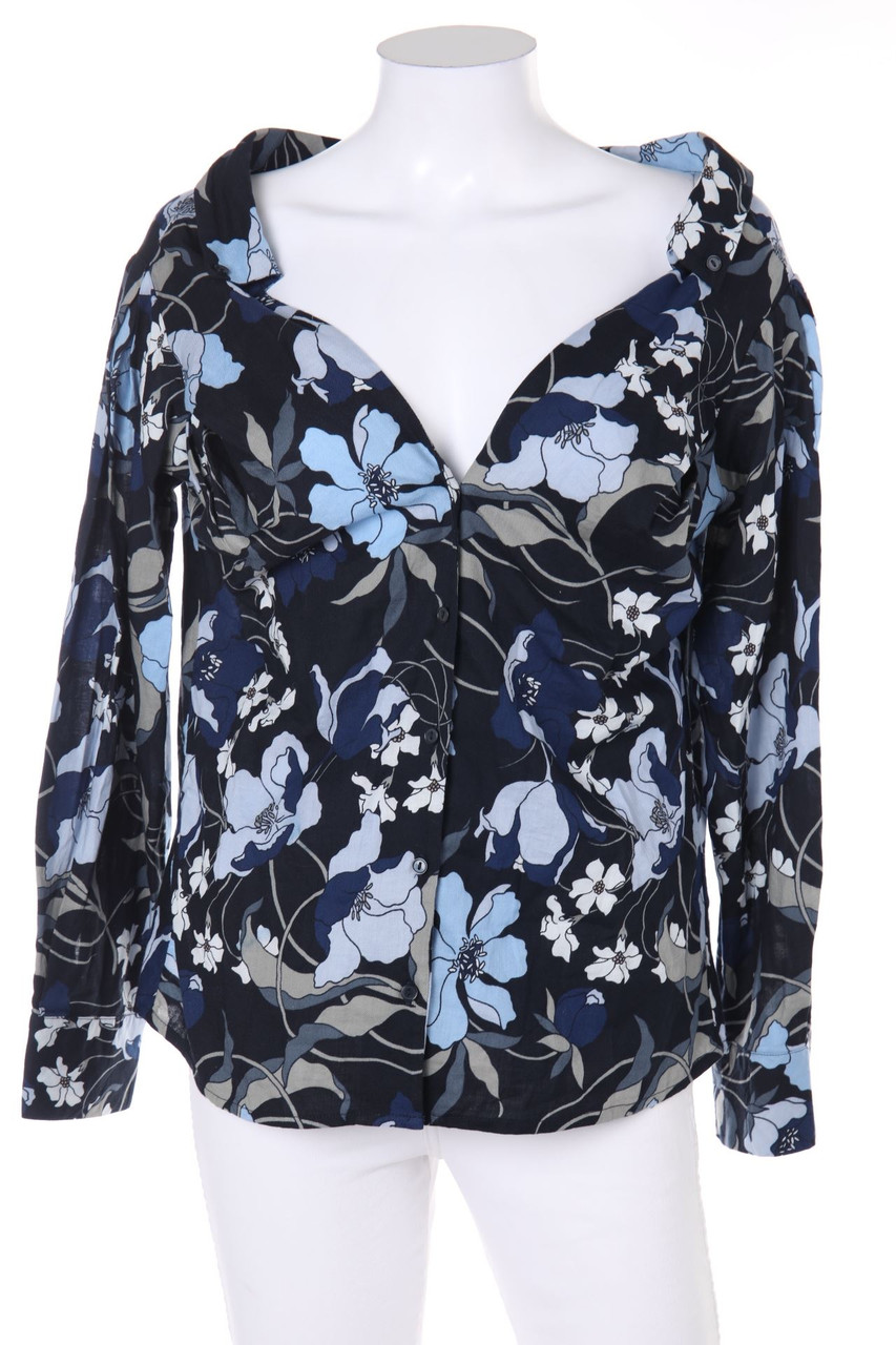 H&M - Baumwoll-Bluse aus Baumwolle mit floralem Muster - D 40