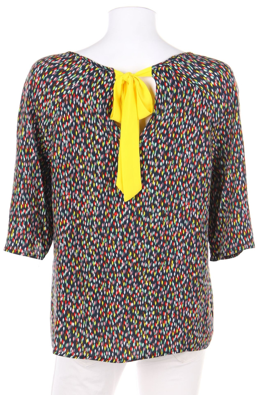 promod - Print-Bluse mit Schleife - D 40