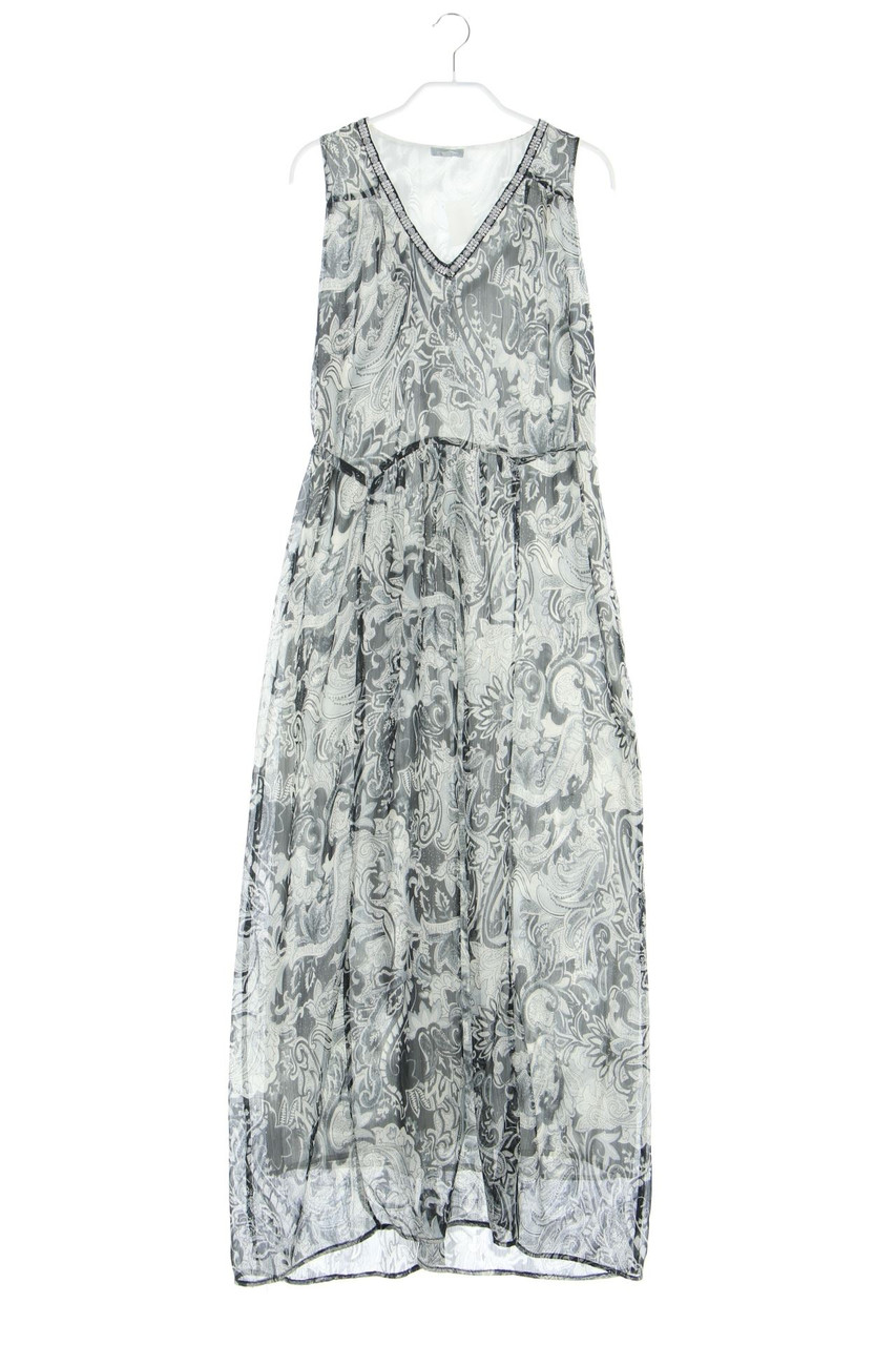 maddison - Maxi Dress with Paisley Print - D 40
