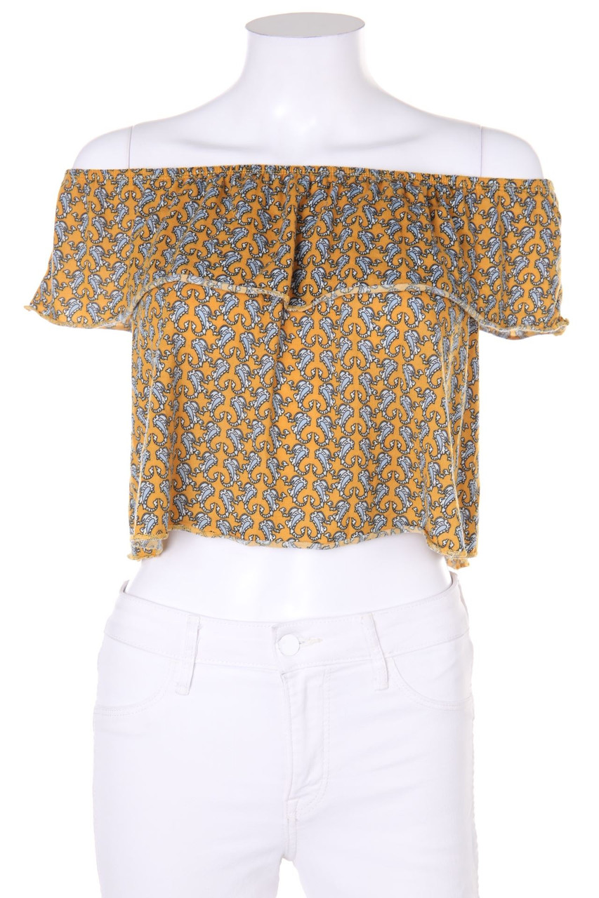 TOPSHOP - Cropped-Top with Paisley Print - D 38