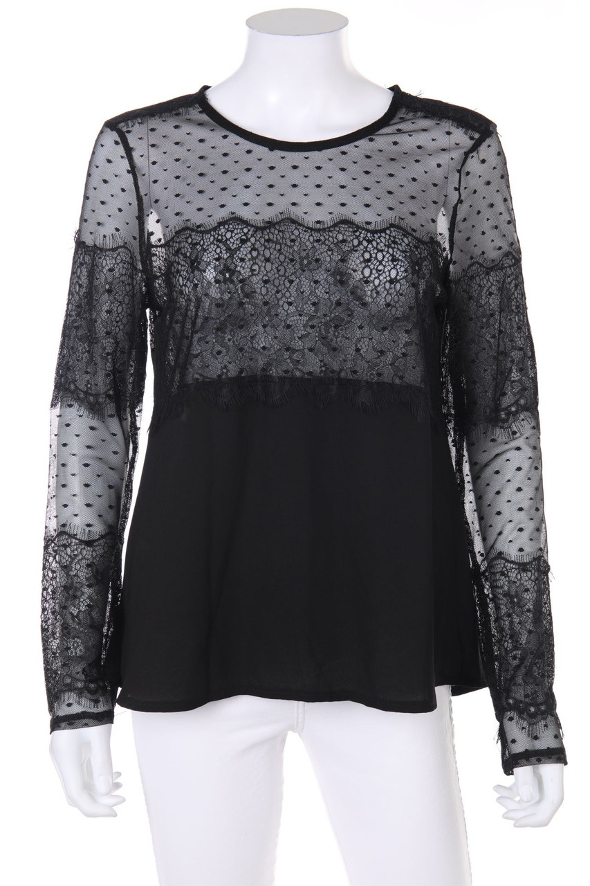 MORGAN - Blouse with Lace with Keyhole - D 42