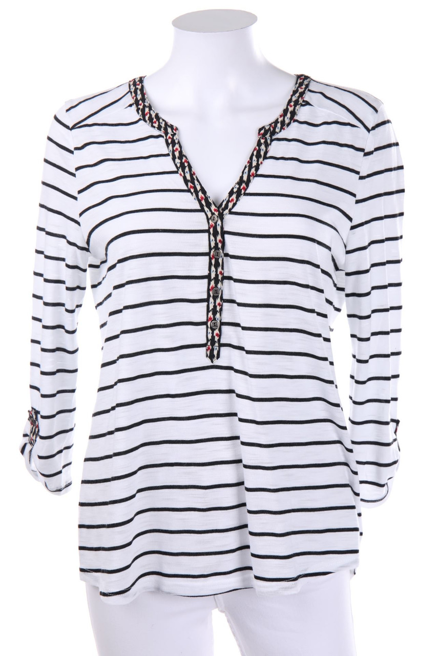 LYLA SEVENTY SEVEN - 3/4-Sleeve Shirt with French Cuff - M