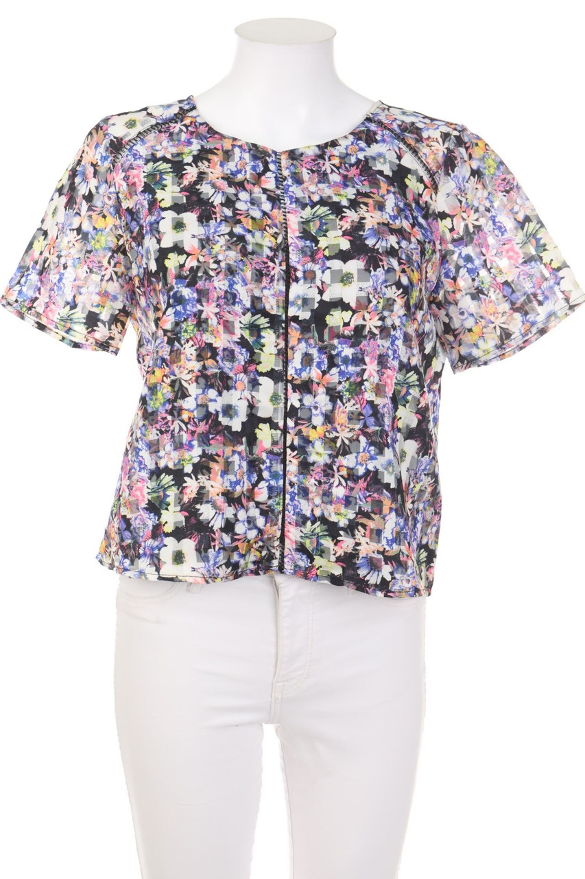 BCNU - Shortsleeve-Shirt with Flower Print - M