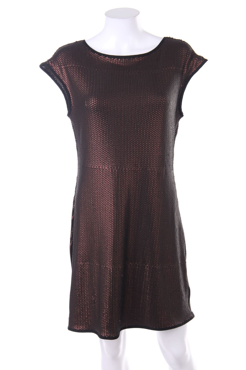 Axara Paris - Kleid mit Pailletten mit Metallic-Effekt - L