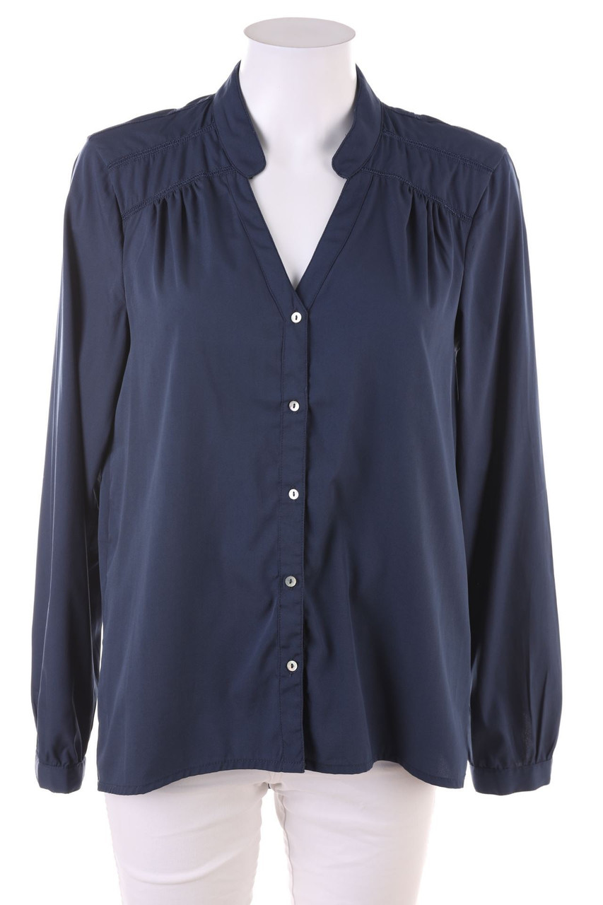 ONLY - Clean Chic-Bluse mit Knöpfen - D 38