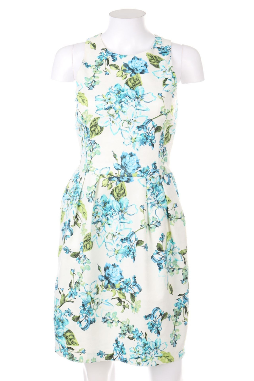 Miss Selfridge - Kleid mit Blumen-Print mit Falten - D 36