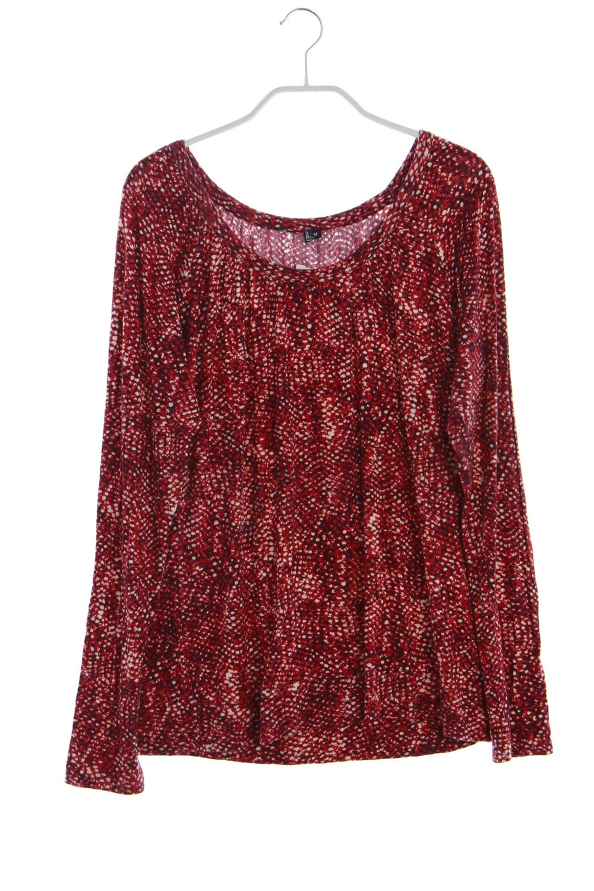 No Label - Patterned Longsleeve-Shirt with Viscose - M