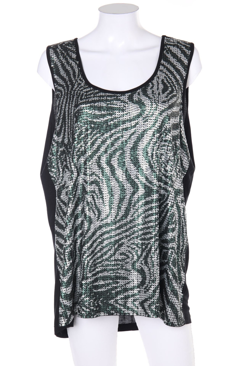 No Label - Sequined Top with Pattern - XL