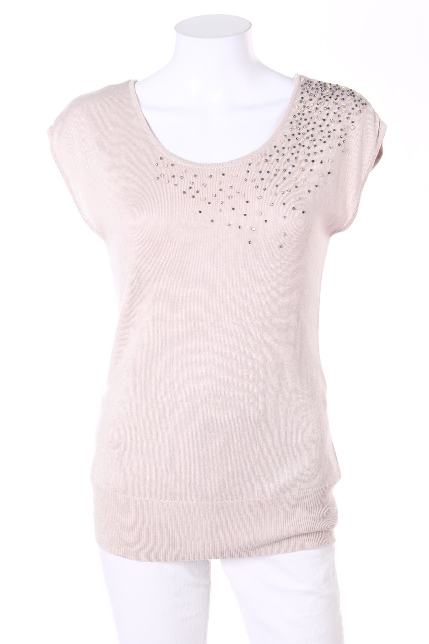 zebra - Knit-Shirt with Pearls - S