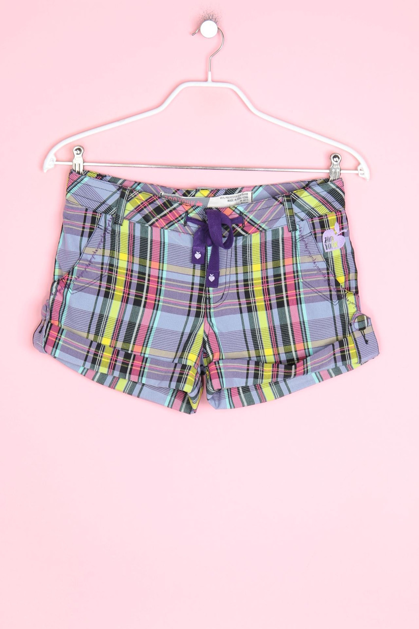ZOO YORK - Shorts, Viscose-blend, Checked - W27