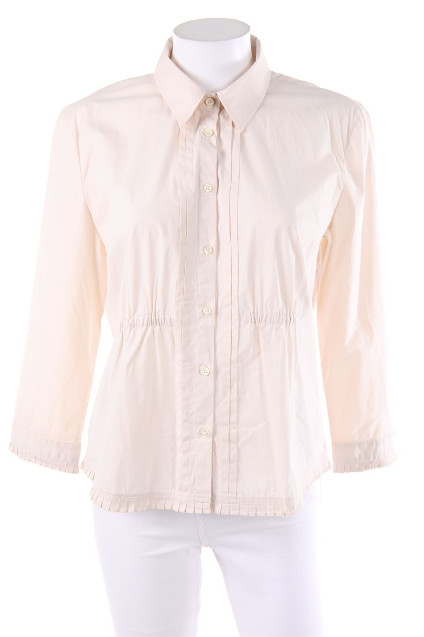 Max Mara WEEKEND - Bluse aus Baumwoll-Mix mit Falten - L