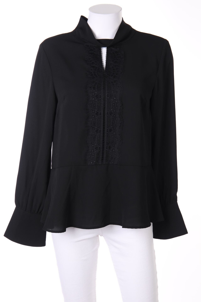 PINK BOOM - Blouse with Lace Insert - M