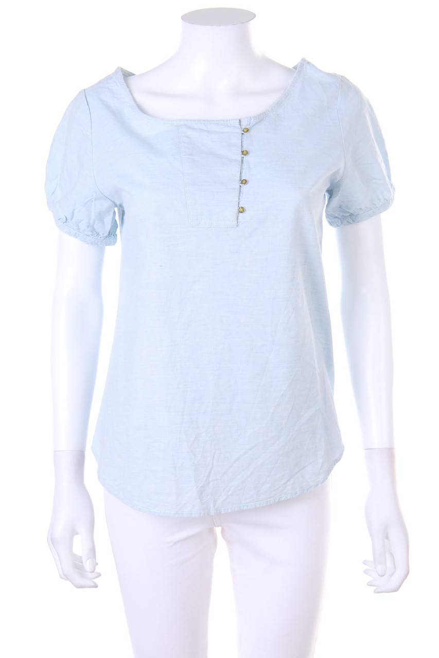 MAISON SCOTCH - Kurzarm-Bluse aus Baumwolle - D 36