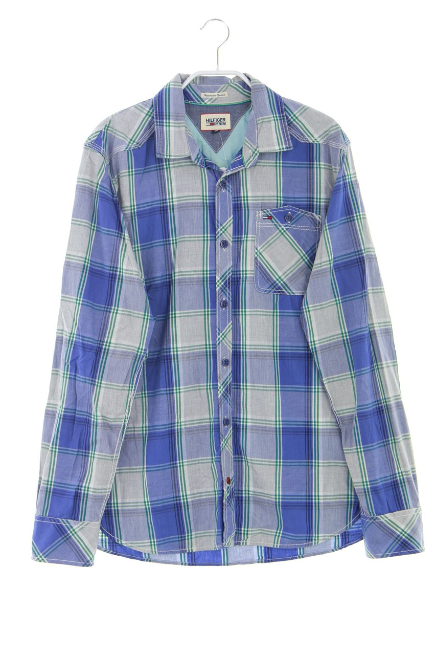 Hilfiger Denim - kariertes Hemd aus Baumwolle mit Logo-Stickerei - M