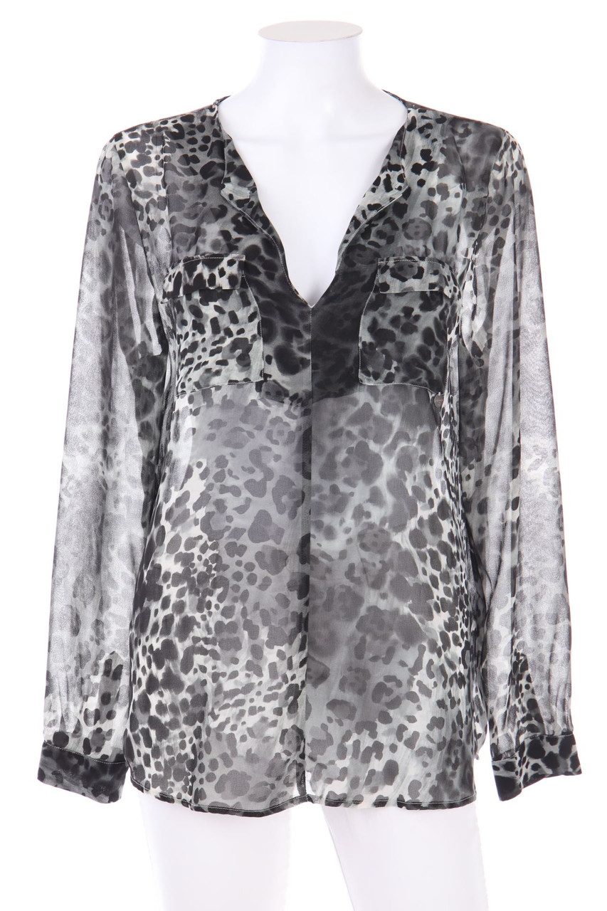 rich & royal - Chiffon-Patterned Blouse - L