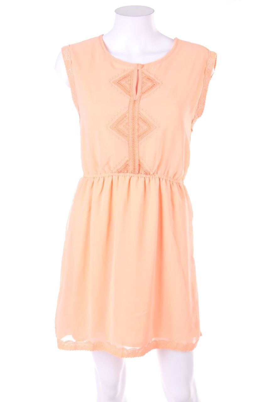 No Label - Tunic-Tunic Dress with Embroideries with Lace - D 36