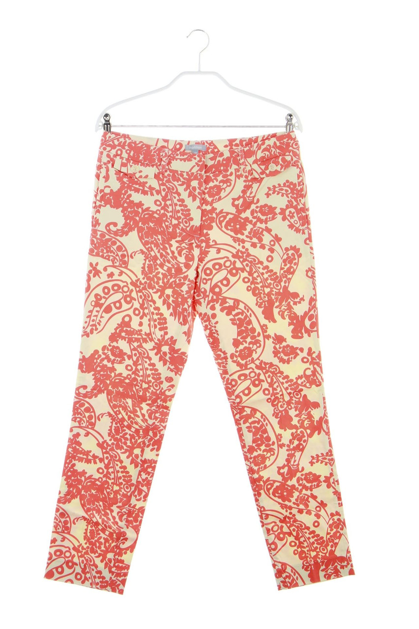 maddison - Cropped-Pants, Cotton-blend with floral print - D 38