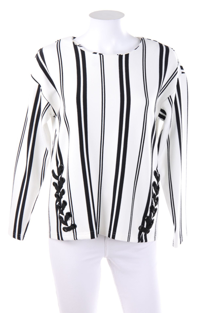 KAREN BY SIMONSEN - Stripe Pullover with Lacing - M