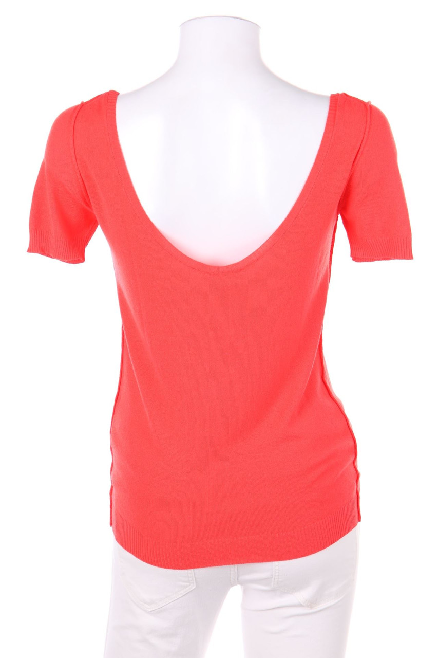 MAX&Co. - Knit-Shortsleeve-Shirt with Deep Back Cutout - M