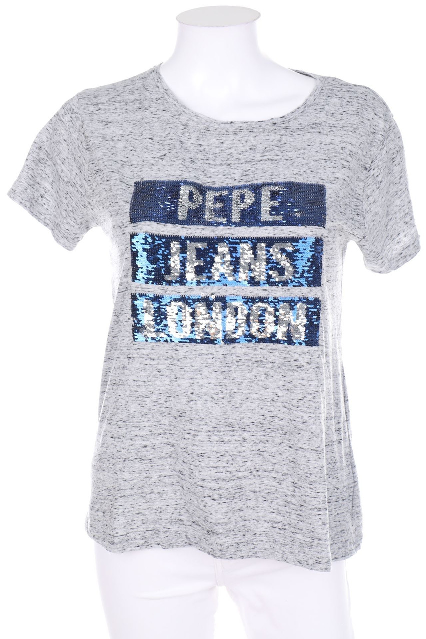 Pepe Jeans London - Shortsleeve-Shirt with Turn Sequins - S