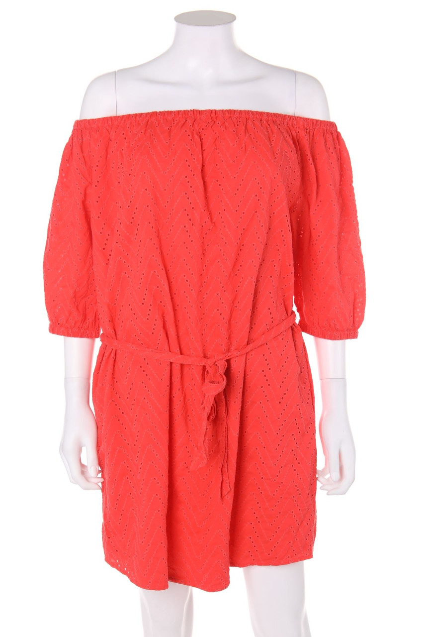 GAP - Carmen-Kleid aus Spitze mit Gürtel - M