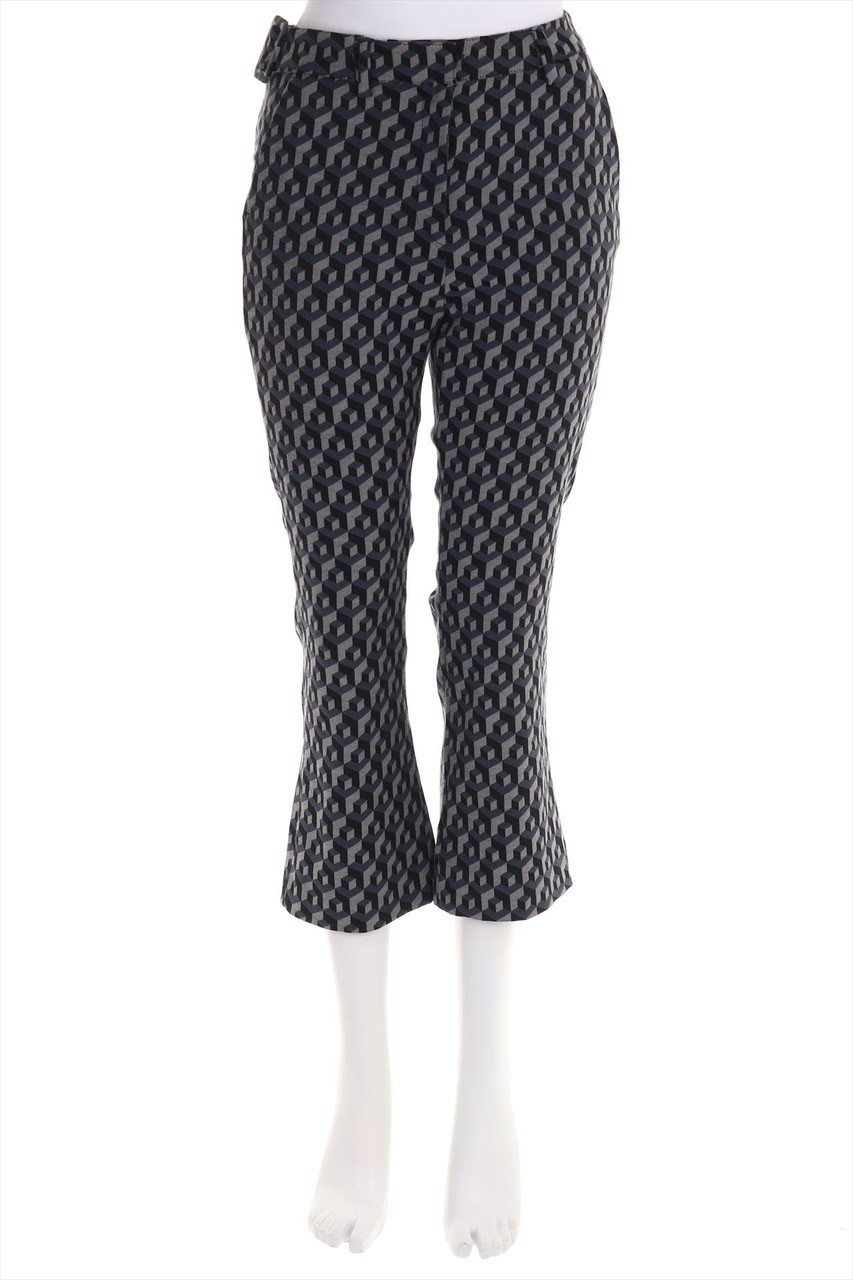 MAX&Co. - Cropped-Hose mit Print aus Baumwoll-Mix - D 34