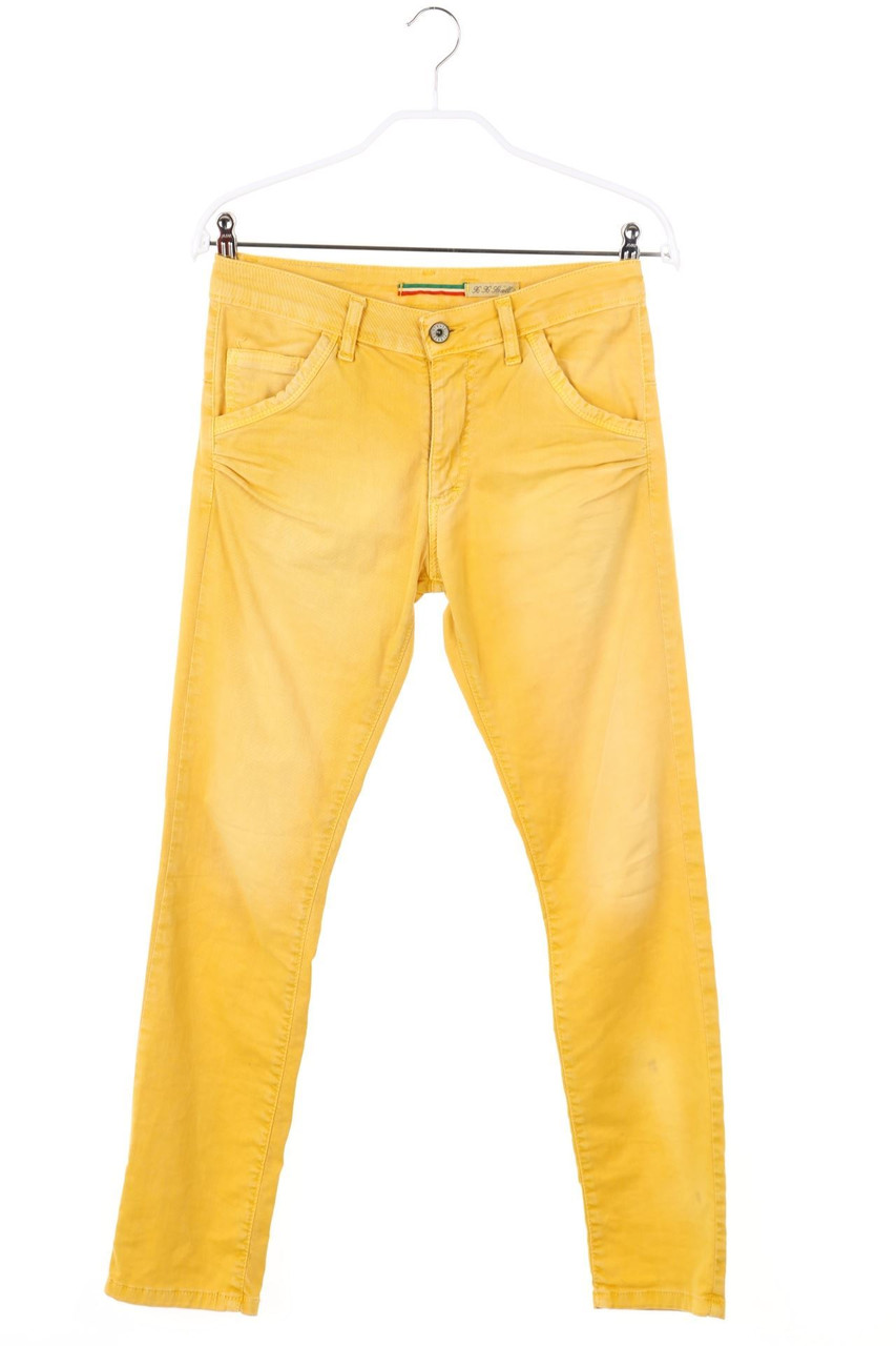 Please - Garment Dyed-Used Look Skinny-Jeans - XXS