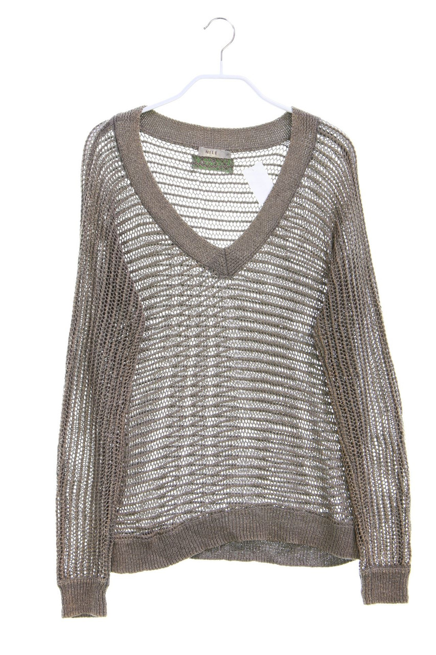 NILE - Pullover, Open Knit, Linen-Blend - S