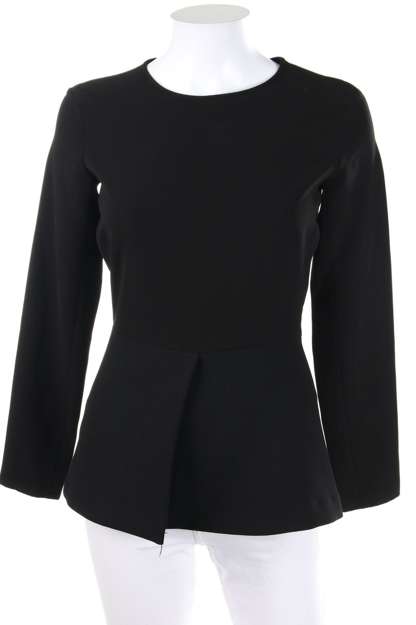 ZARA WOMAN - Clean Chic-Bluse mit Schößchen - XS