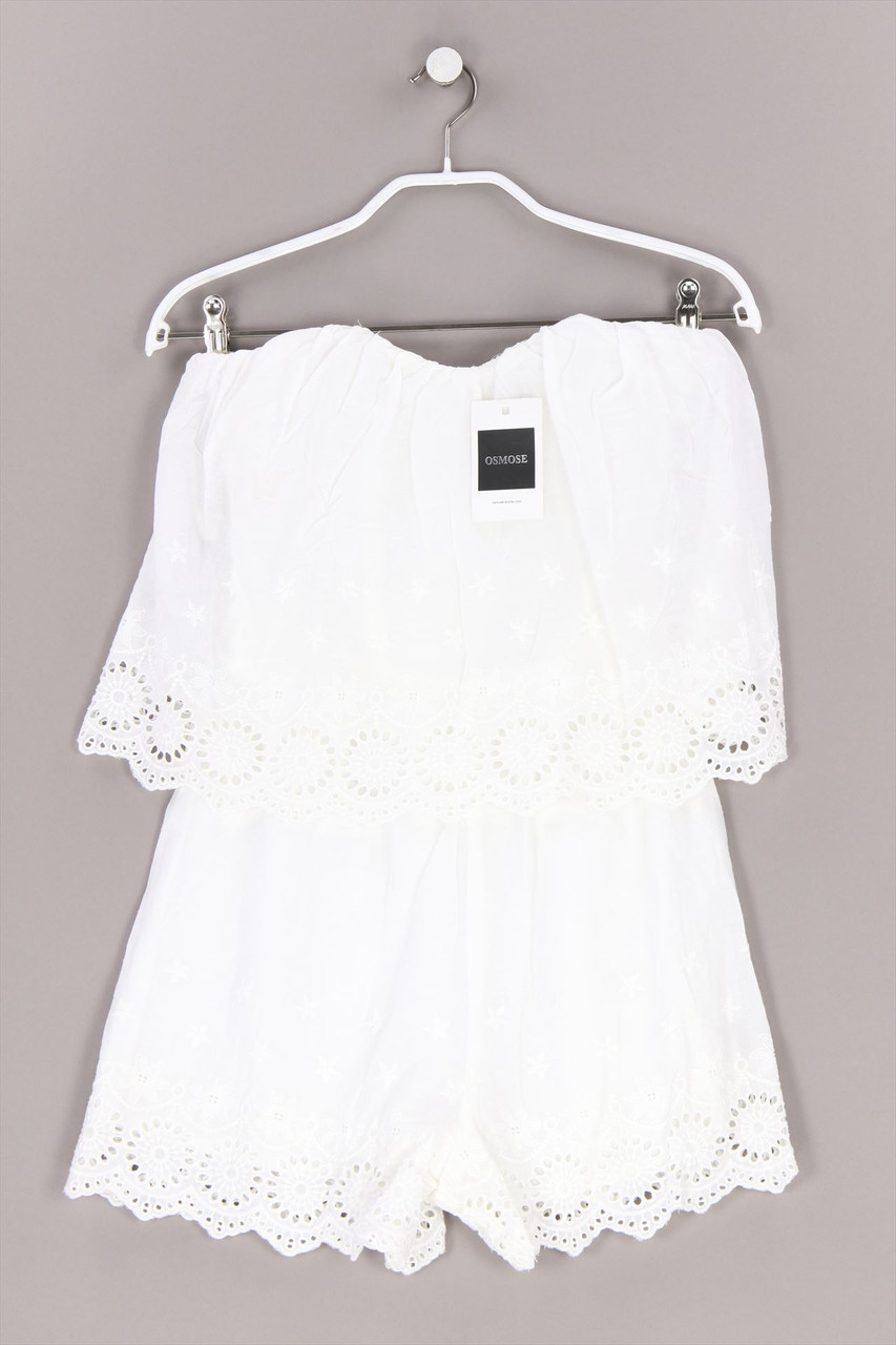 OSMOSE - dress, Eyelet Lace , Layer Look - XS