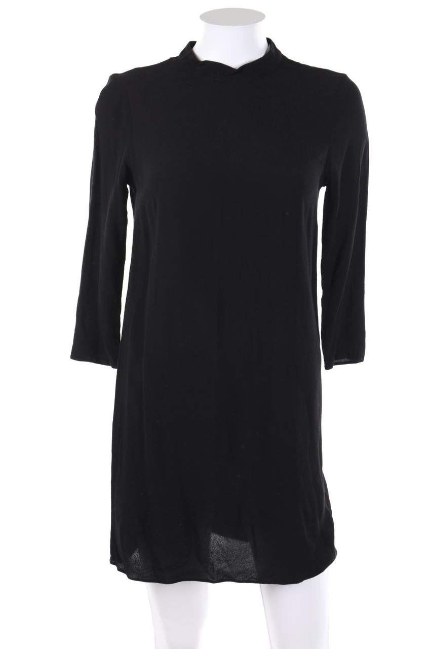 & OTHER STORIES - Long-Bluse mit 3/4-Ärmel aus Crêpe mit Keyhole - D 34