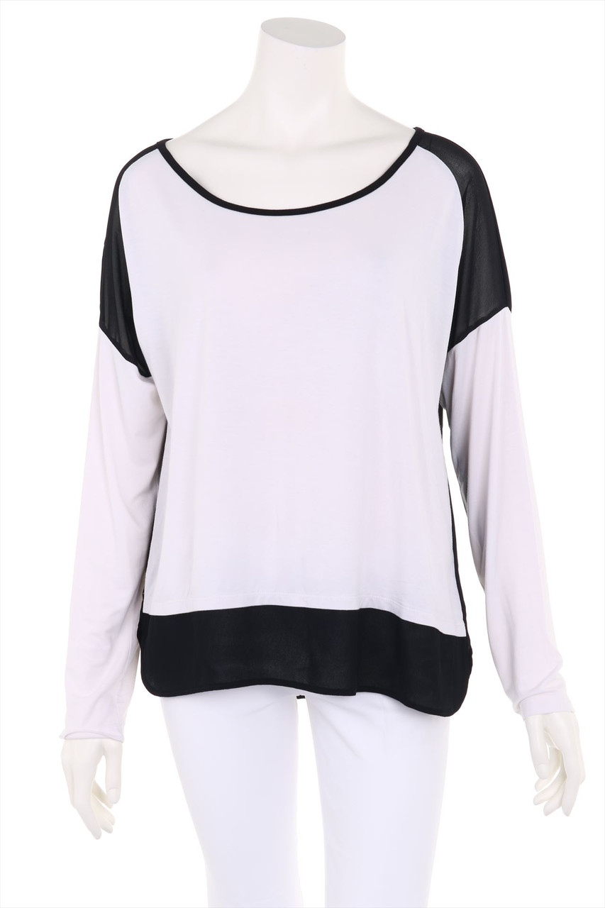 Calvin Klein - Two Tone-Batwing Shirt, Layer Look - L