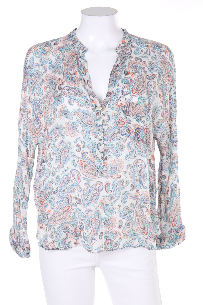 ZARA WOMAN - Vokuhila-Bluse mit Paisley-Print - S