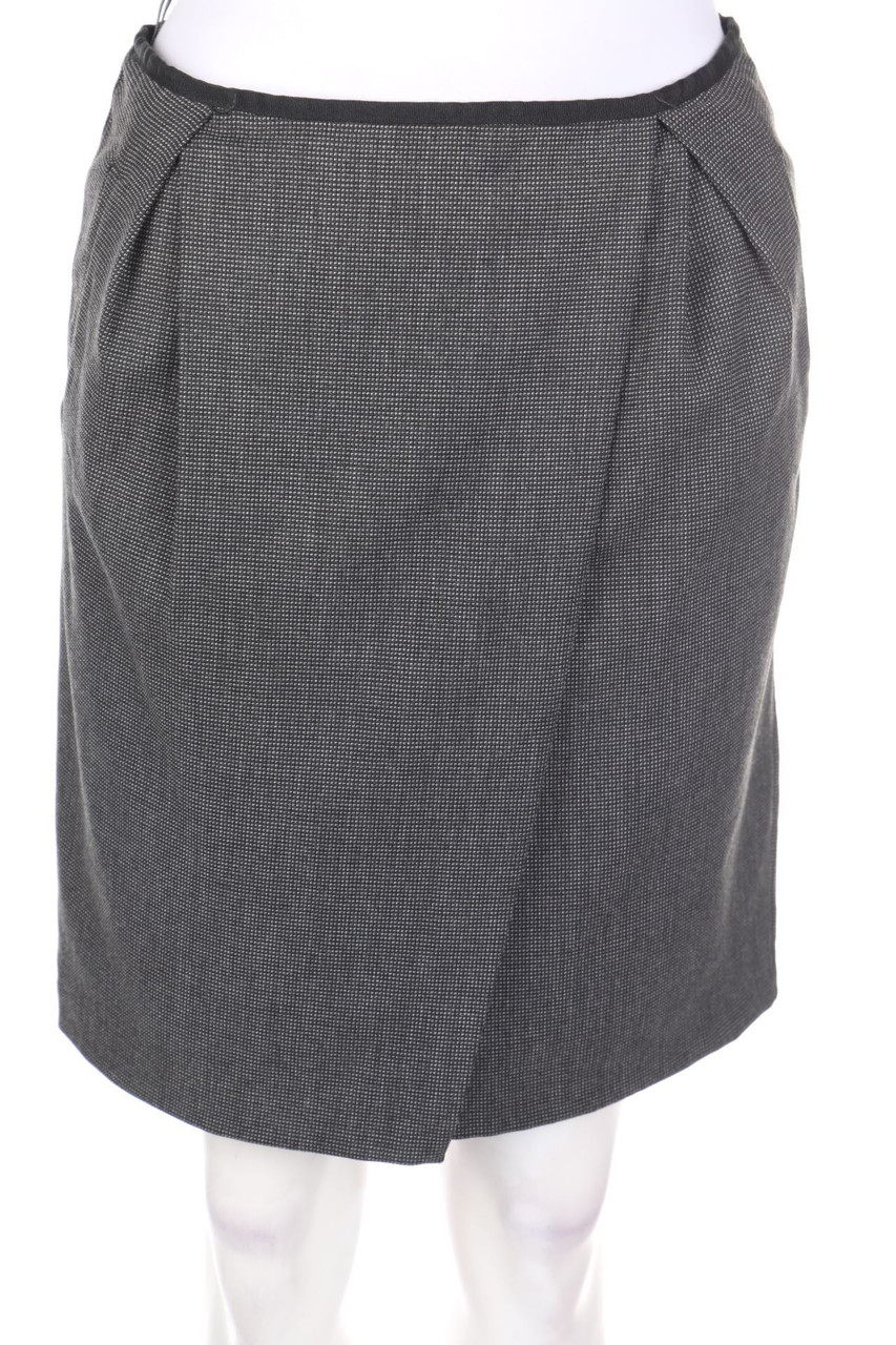 STILE BENETTON - Skirt with Wrap-Effect, Checked - D 36