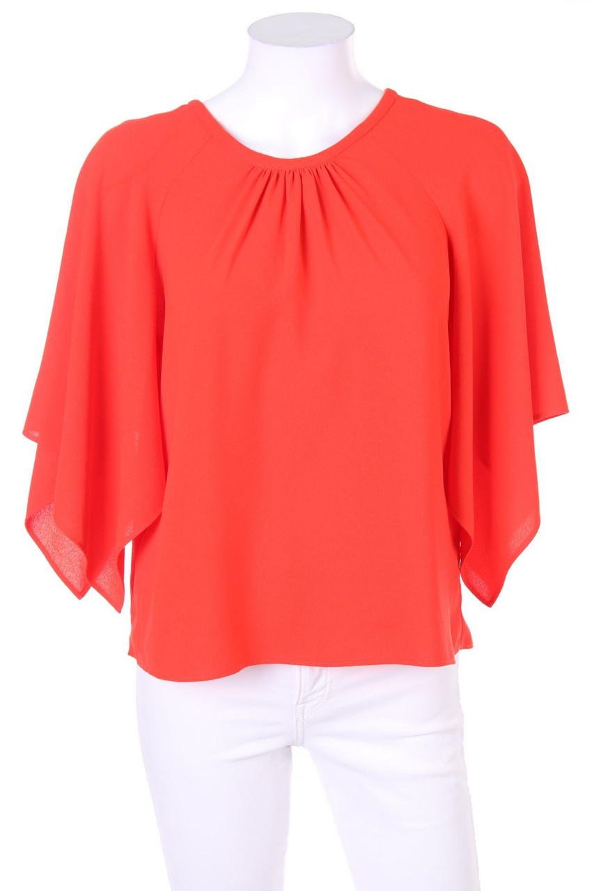 ZARA WOMAN - Bluse mit Raffungen mit Schlitz - S