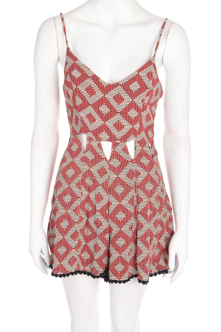 TOPSHOP - Print-dress with Cut-outs - D 38