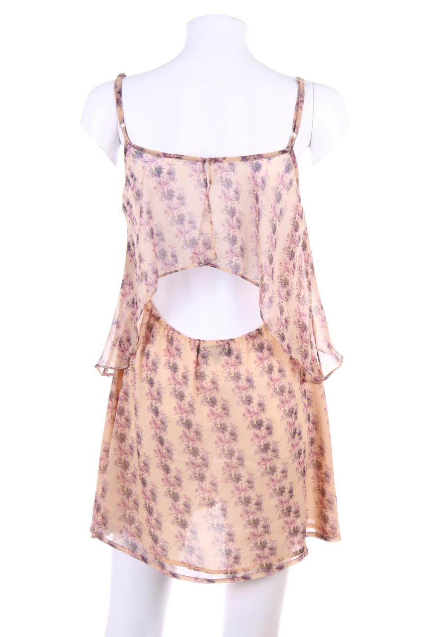 TOPSHOP - Patterned dress with Volants, Layer Look - D 38