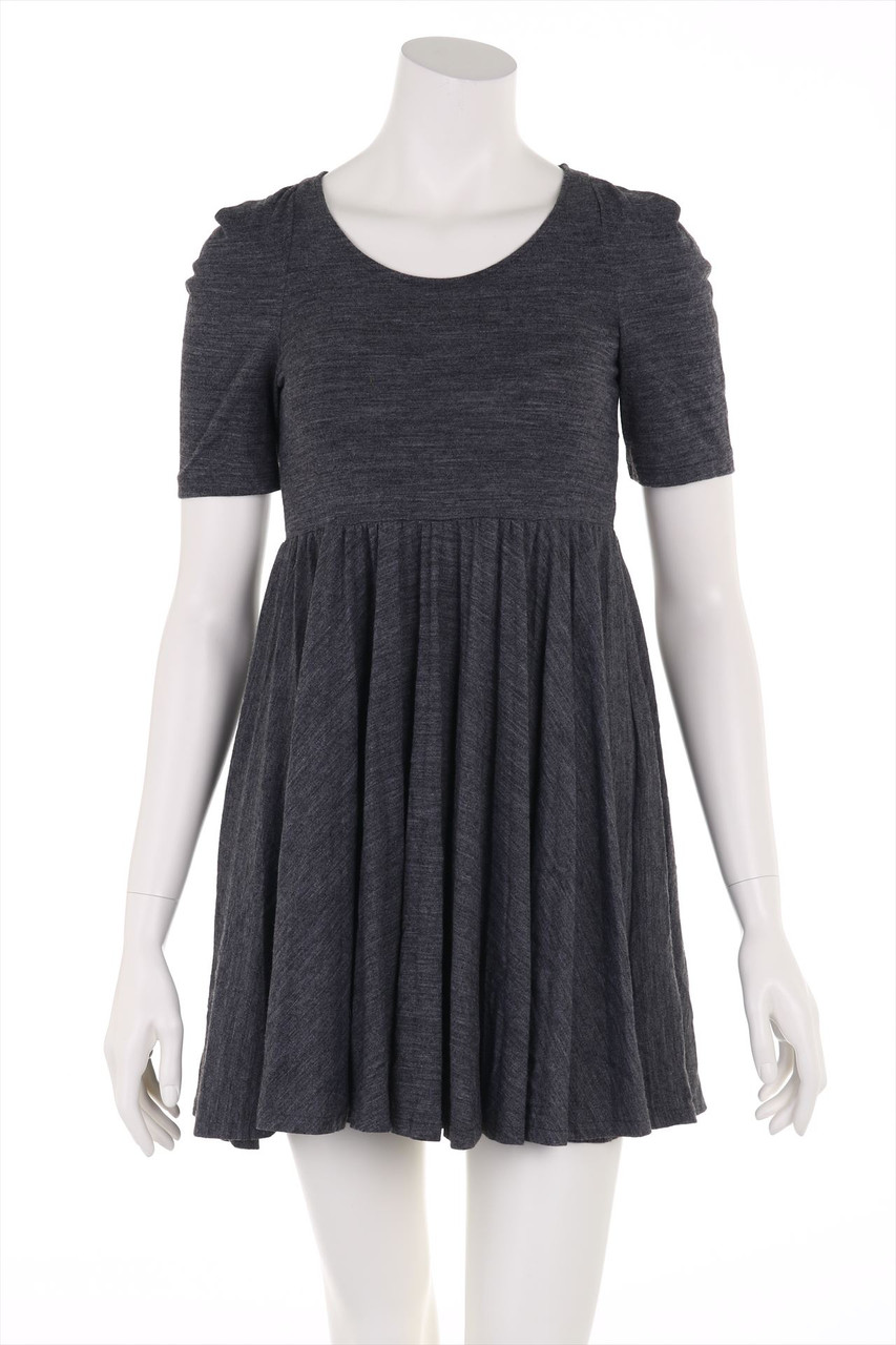 sandro - Babydoll-Strickkleid aus Woll-Mix - D 34