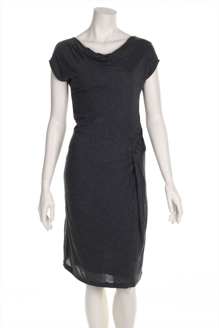 GERARD DAREL - dress, Jersey with Cowl Neck - D 36