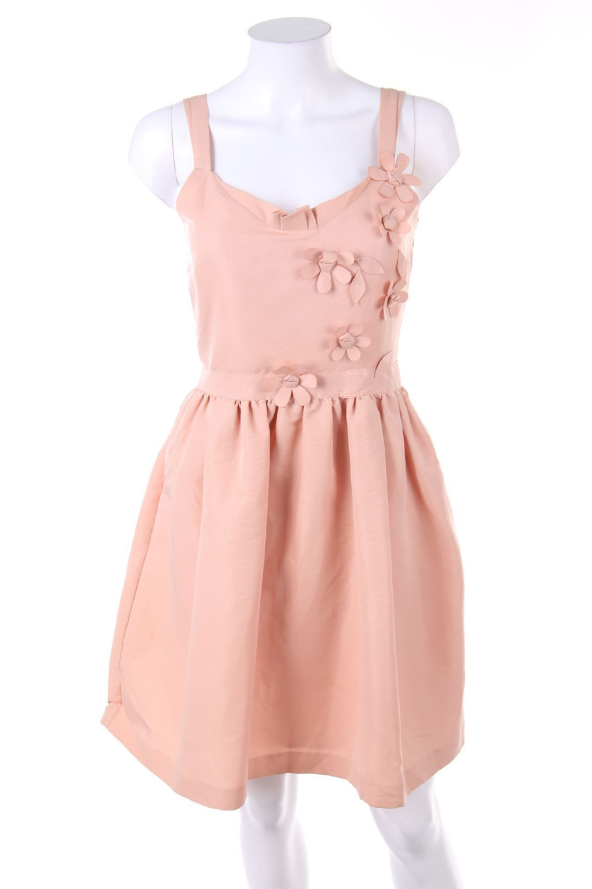 NAF NAF - Träger-Kleid mit Applikationen mit Raffungen - D 36