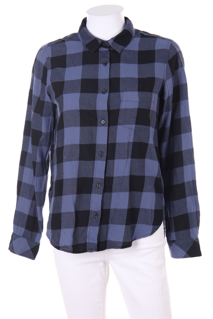 H&M LOGG - Karo-Hemd-Bluse aus Baumwolle - D 34